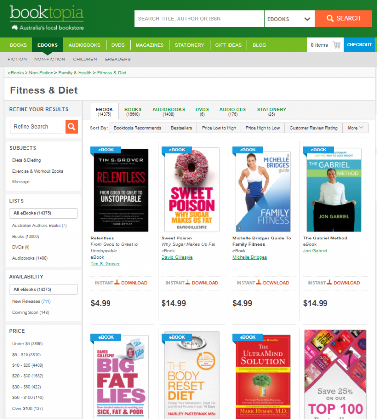 Booktopia Fitness&Diet