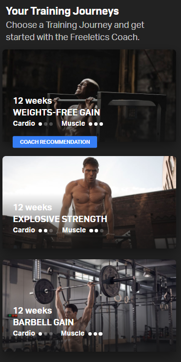 Freeletics -Training Journey for Male who wants to build muscle