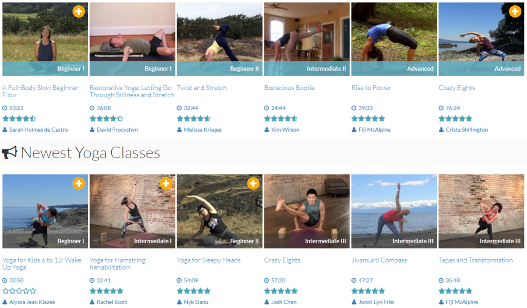 DoYogaWithMe classes and videos
