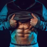 Man showing abdominal muscles on Healthy & Exercise