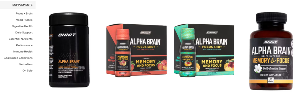 Onnit Supplement Alpha Brain
