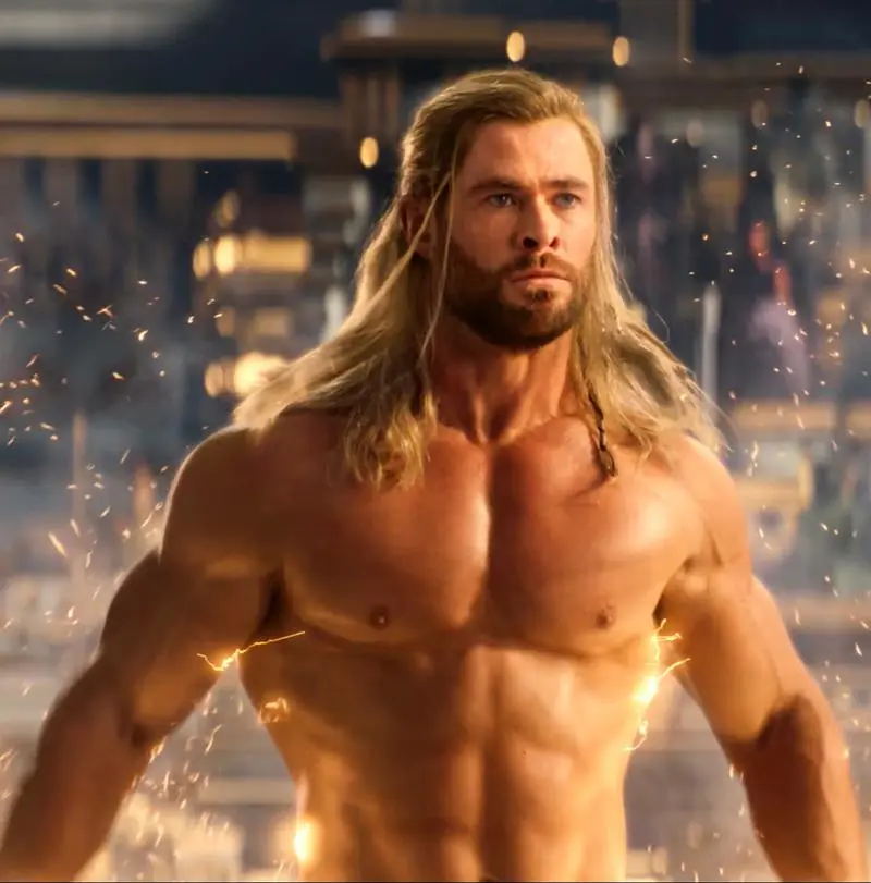 Chris Hemsworth as Thor in Love and Thunder (2022)
