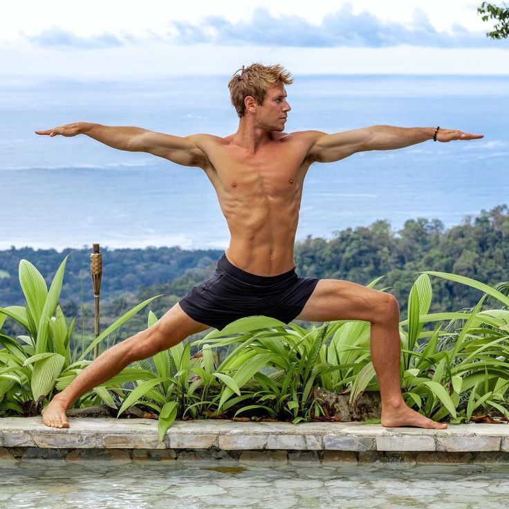 Josh Kramer Warrior Pose Yoga Pose (Virabhadrasana)