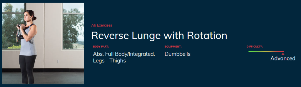 Reverse Lunge With Rotation