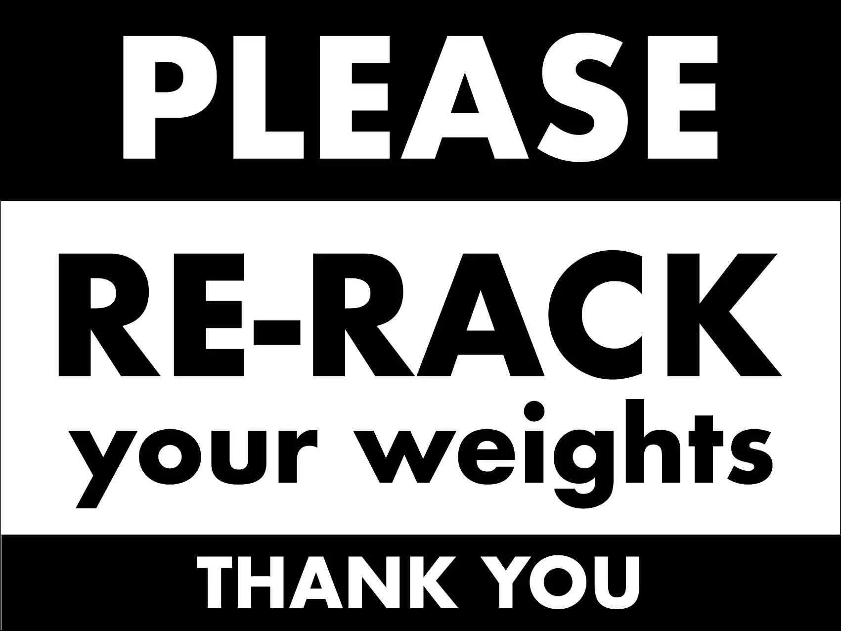 Gym Etiquette Rules - Please Re-Rack Your Weights, Thank You!